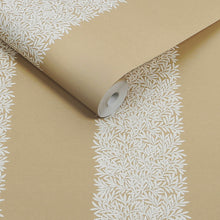 147082 Willow Stripe Almond William Morris at Home AW26 Wallpaper by William Morris at Home