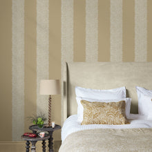 147082 Willow Stripe Almond William Morris at Home AW26 Wallpaper by William Morris at Home