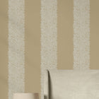 147082 Willow Stripe Almond William Morris at Home AW26 Wallpaper by William Morris at Home