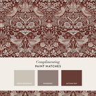 147083 Strawberry Thief Damson William Morris at Home AW26 Wallpaper by William Morris at Home