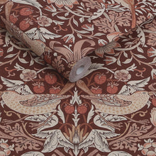 147083 Strawberry Thief Damson William Morris at Home AW26 Wallpaper by William Morris at Home