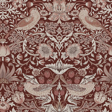 147083 Strawberry Thief Damson William Morris at Home AW26 Wallpaper by William Morris at Home