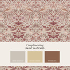147084 Strawberry Thief Sienna William Morris at Home AW26 Wallpaper by William Morris at Home
