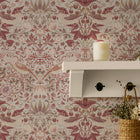 147084 Strawberry Thief Sienna William Morris at Home AW26 Wallpaper by William Morris at Home