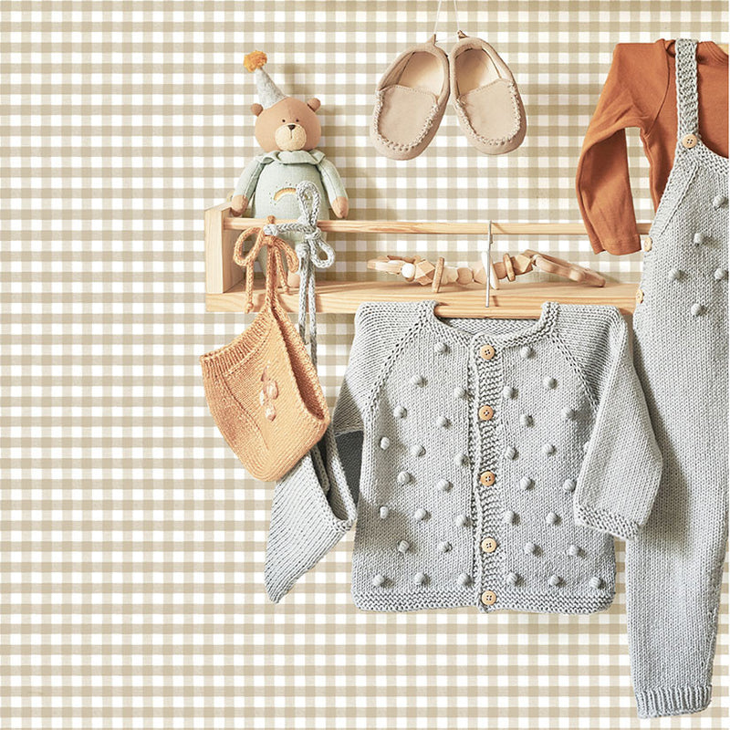 14847 Two Tone Gingham Little Explorers 2 Wallpaper By Galerie