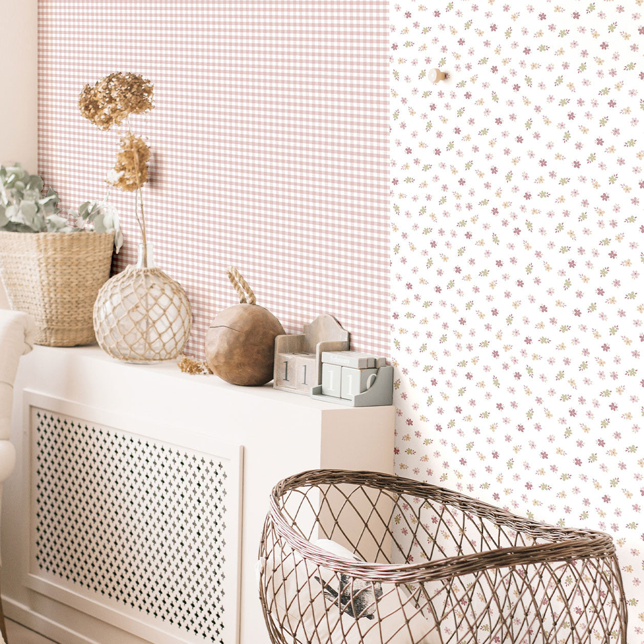 14848 Two Tone Gingham Little Explorers 2 Wallpaper By Galerie