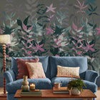 149082FXST Alderwick Vintage Teal Laura Ashley AW26 Mural by Laura Ashley