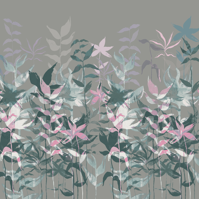 149082FXST Alderwick Vintage Teal Laura Ashley AW26 Mural by Laura Ashley