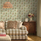 149120 Flutter Bunches Sage Cath Kidston AW26 Wallpaper by Cath Kidston