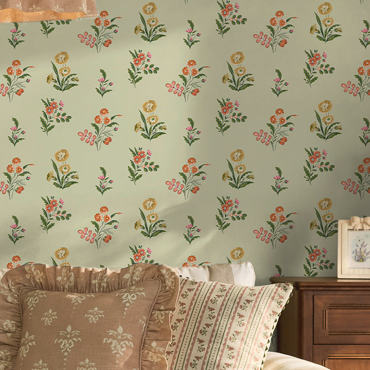 149120 Flutter Bunches Sage Cath Kidston AW26 Wallpaper by Cath Kidston