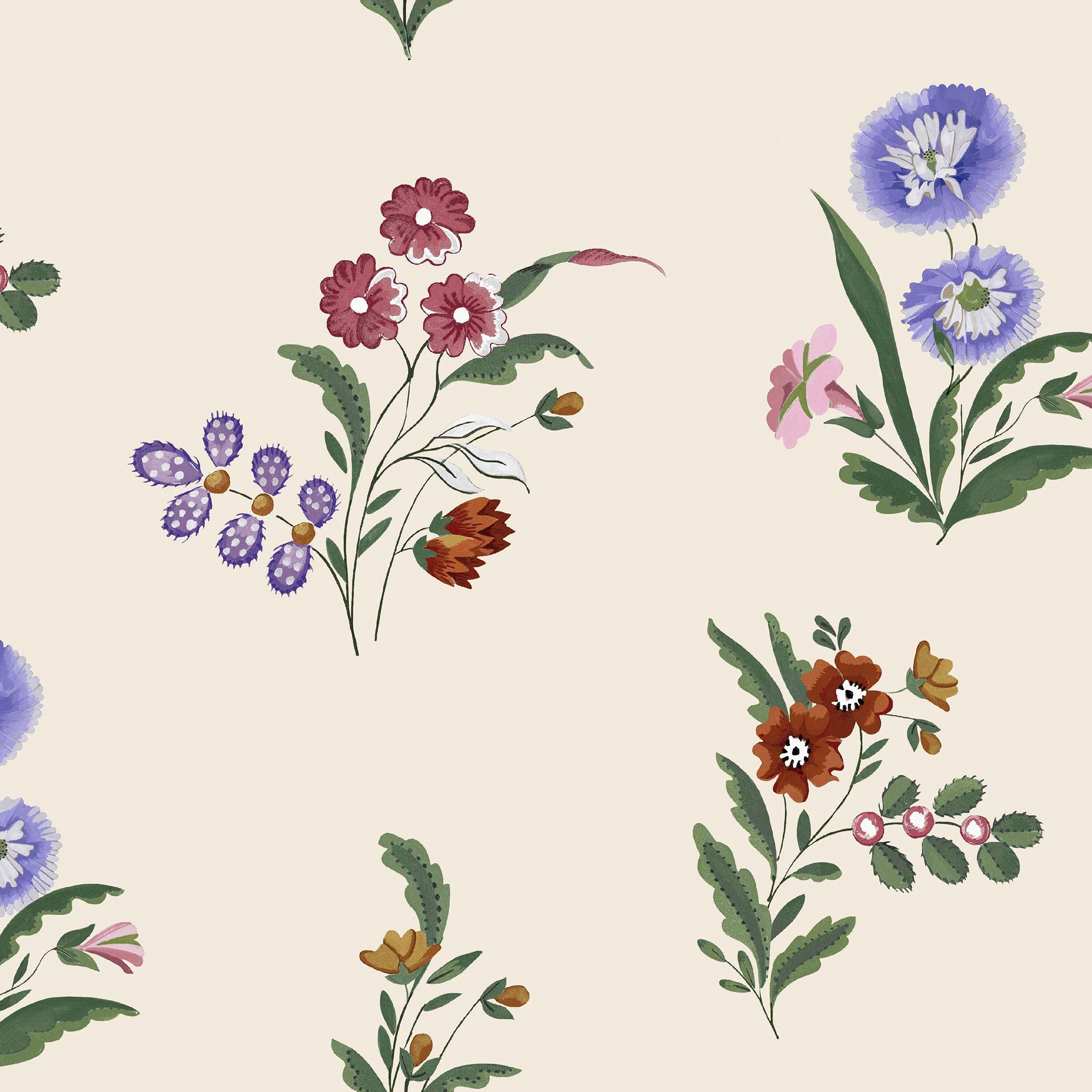 149121 Flutter Bunches Multi Cath Kidston AW26 Wallpaper by Cath Kidston