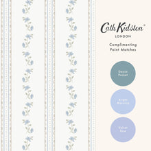 149125 Treasure Floral Powder Blue Cath Kidston AW26 Wallpaper by Cath Kidston