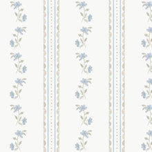 149125 Treasure Floral Powder Blue Cath Kidston AW26 Wallpaper by Cath Kidston