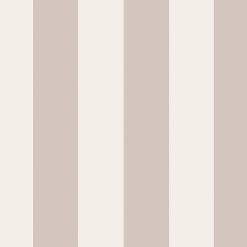 149127 Canopy Stripe Rose Pink and Cream Cath Kidston AW26 Wallpaper by Cath Kidston