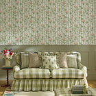 149129 Climbing Rose Pink and Sage Cath Kidston AW26 Wallpaper by Cath Kidston