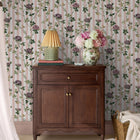 149130 Climbing Rose Pink and Mauve Cath Kidston AW26 Wallpaper by Cath Kidston