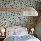 149131 Climbing Rose Blue Cath Kidston AW26 Wallpaper by Cath Kidston
