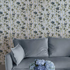 149131 Climbing Rose Blue Cath Kidston AW26 Wallpaper by Cath Kidston