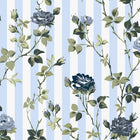 149131 Climbing Rose Blue Cath Kidston AW26 Wallpaper by Cath Kidston