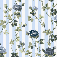 149131 Climbing Rose Blue Cath Kidston AW26 Wallpaper by Cath Kidston