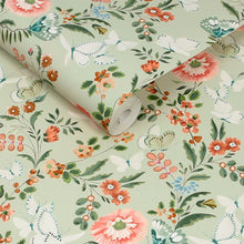149135 Butterfly Dance Sage Cath Kidston AW26 Wallpaper by Cath Kidston