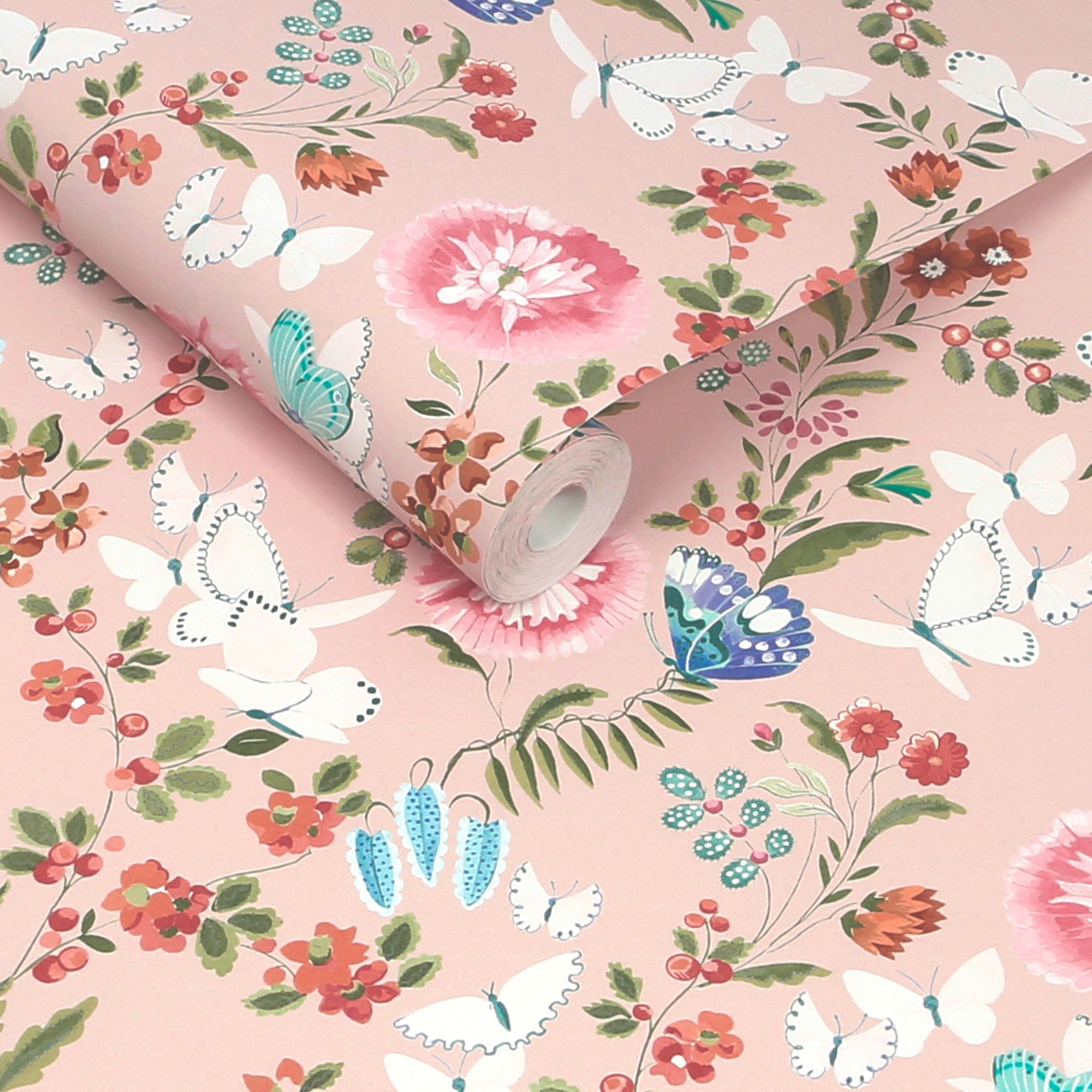 149136 Butterfly Dance Summer Cath Kidston AW26 Wallpaper by Cath Kidston