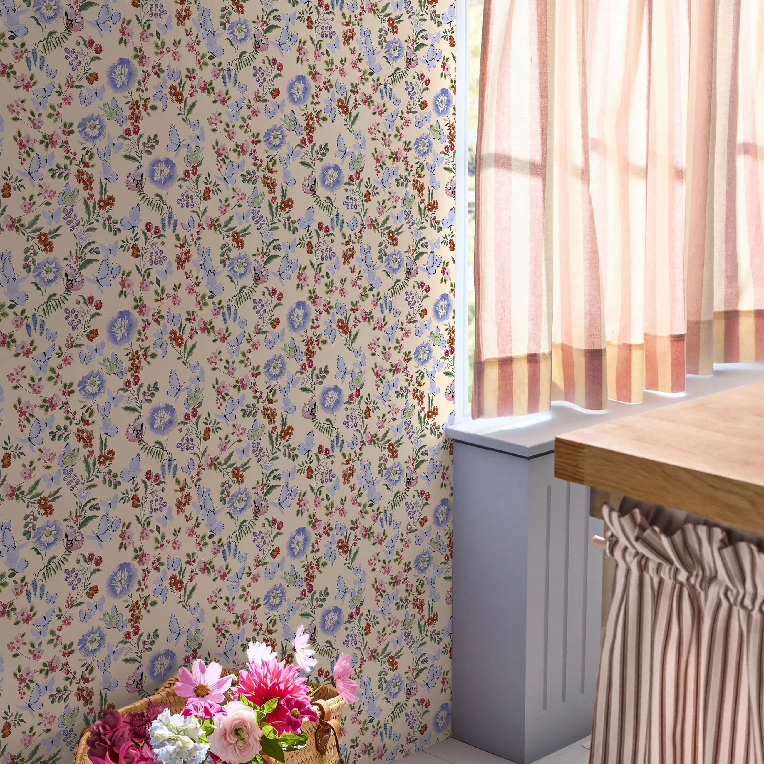 149137 Butterfly Dance Spring Cath Kidston AW26 Wallpaper by Cath Kidston