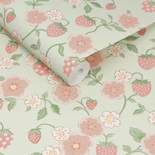 149138 Strawberry Sage Cath Kidston AW26 Wallpaper by Cath Kidston