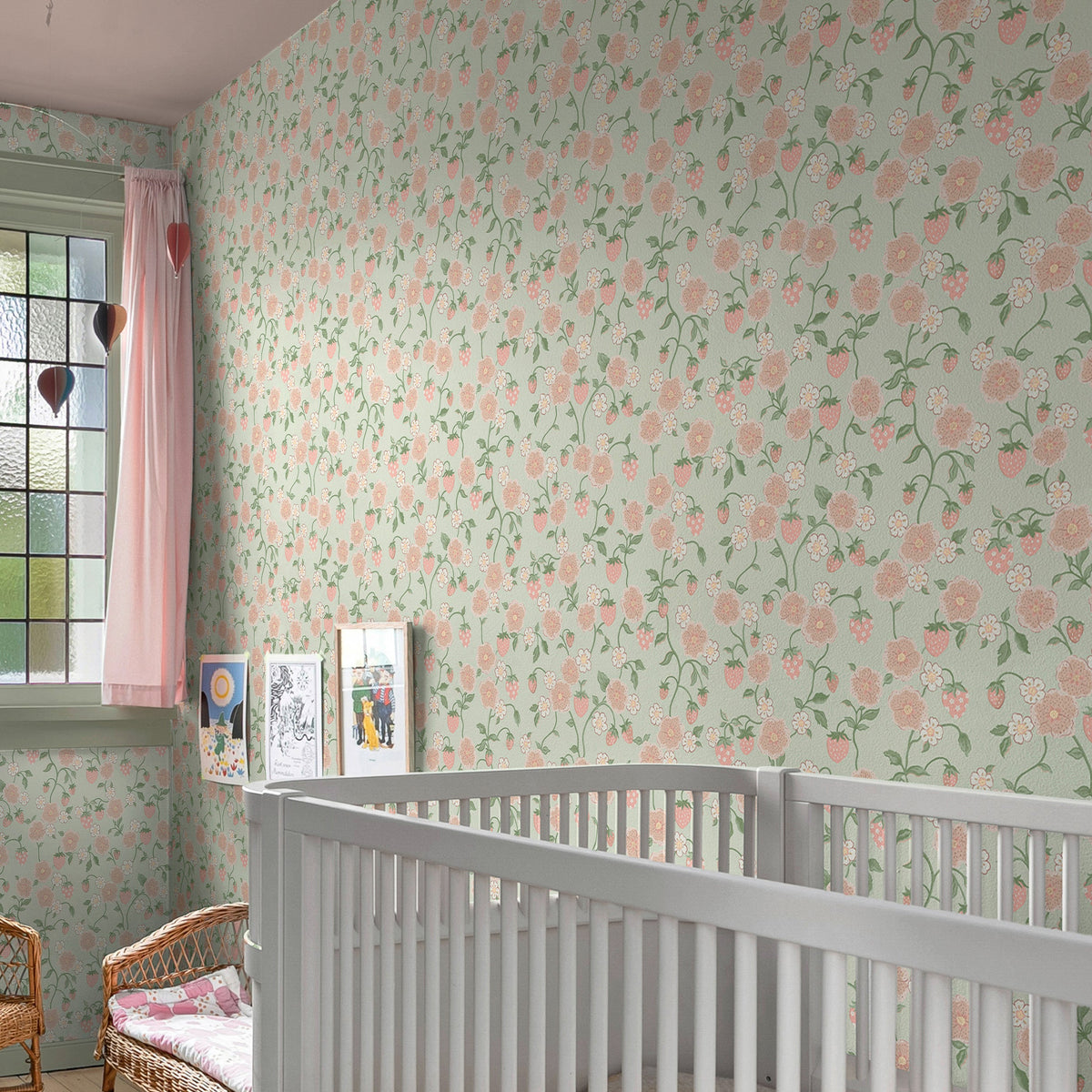 Strawberry Sage AW26 Wallpaper by Cath Kidston