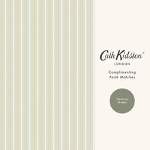 149140 Stitched Stripe Sage Cath Kidston AW26 Wallpaper by Cath Kidston