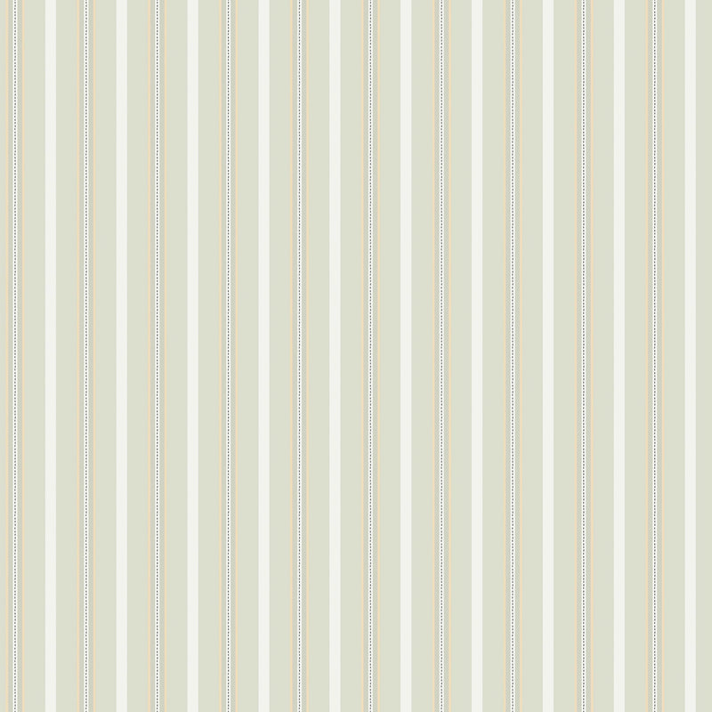 149140 Stitched Stripe Sage Cath Kidston AW26 Wallpaper by Cath Kidston