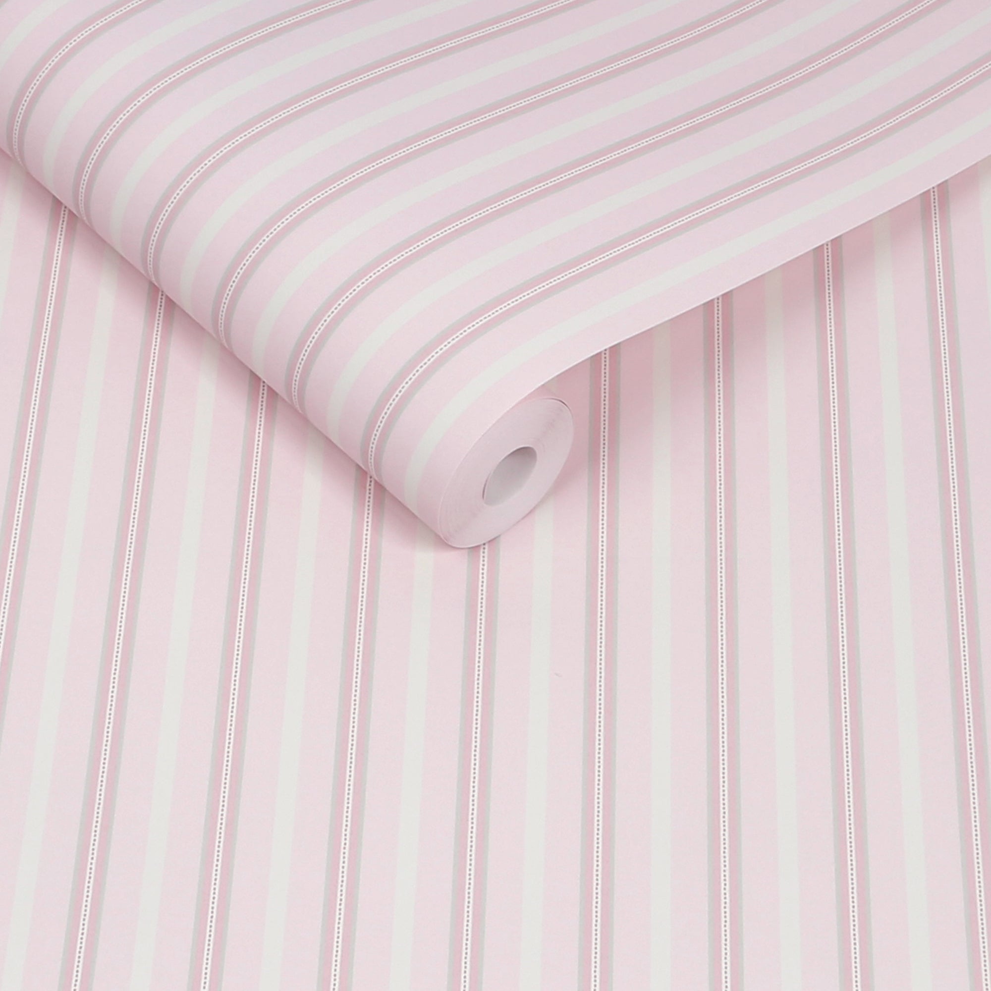 149141 Stitched Stripe Pink Cath Kidston AW26 Wallpaper by Cath Kidston