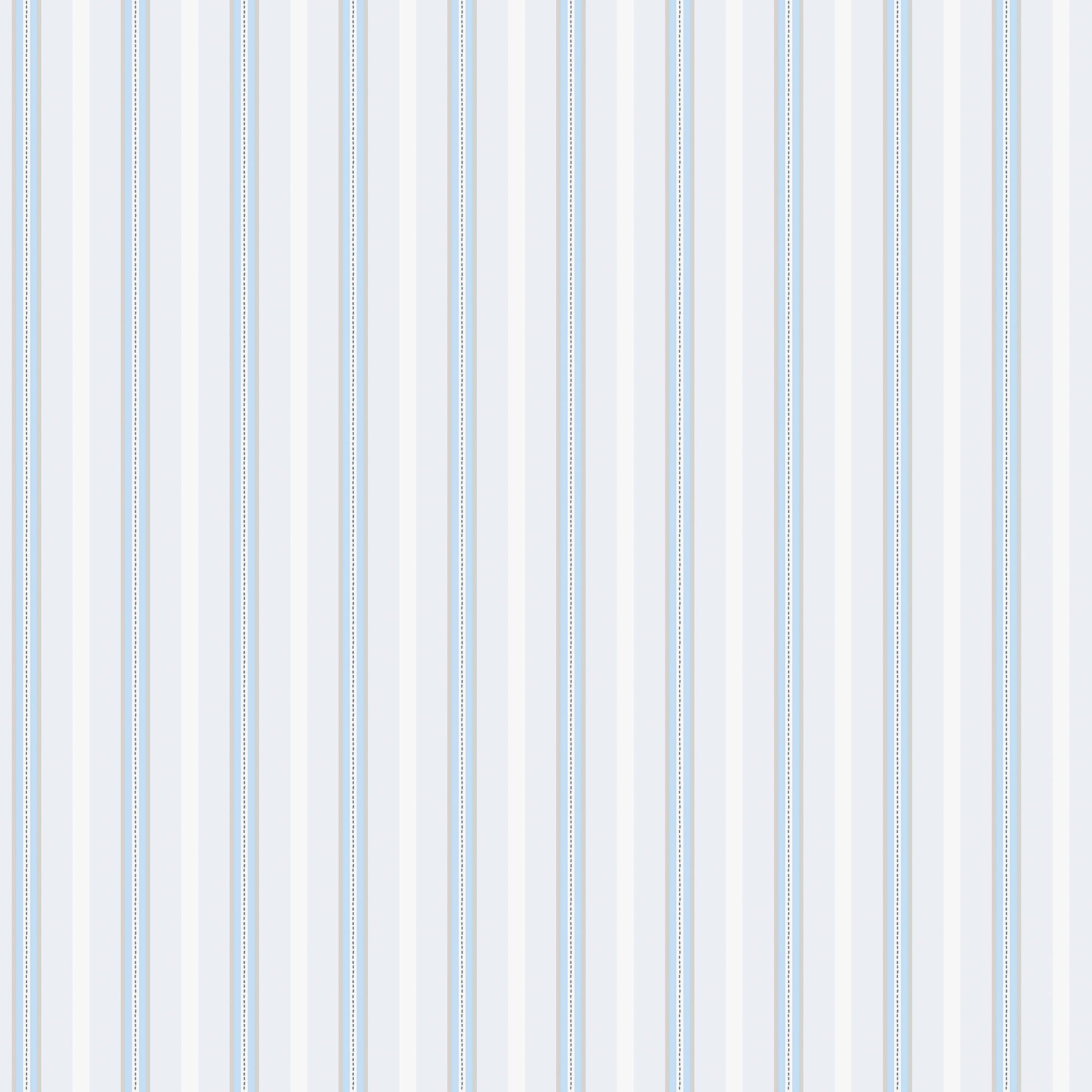 149142 Stitched Stripe Blue Cath Kidston AW26 Wallpaper by Cath Kidston