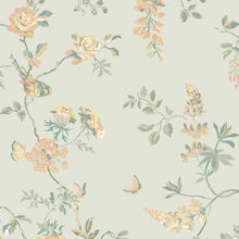 149143 Birds and Roses Sage Cath Kidston AW26 Wallpaper by Cath Kidston