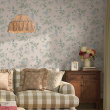 149144 Birds and Roses Blue Cath Kidston AW26 Wallpaper by Cath Kidston