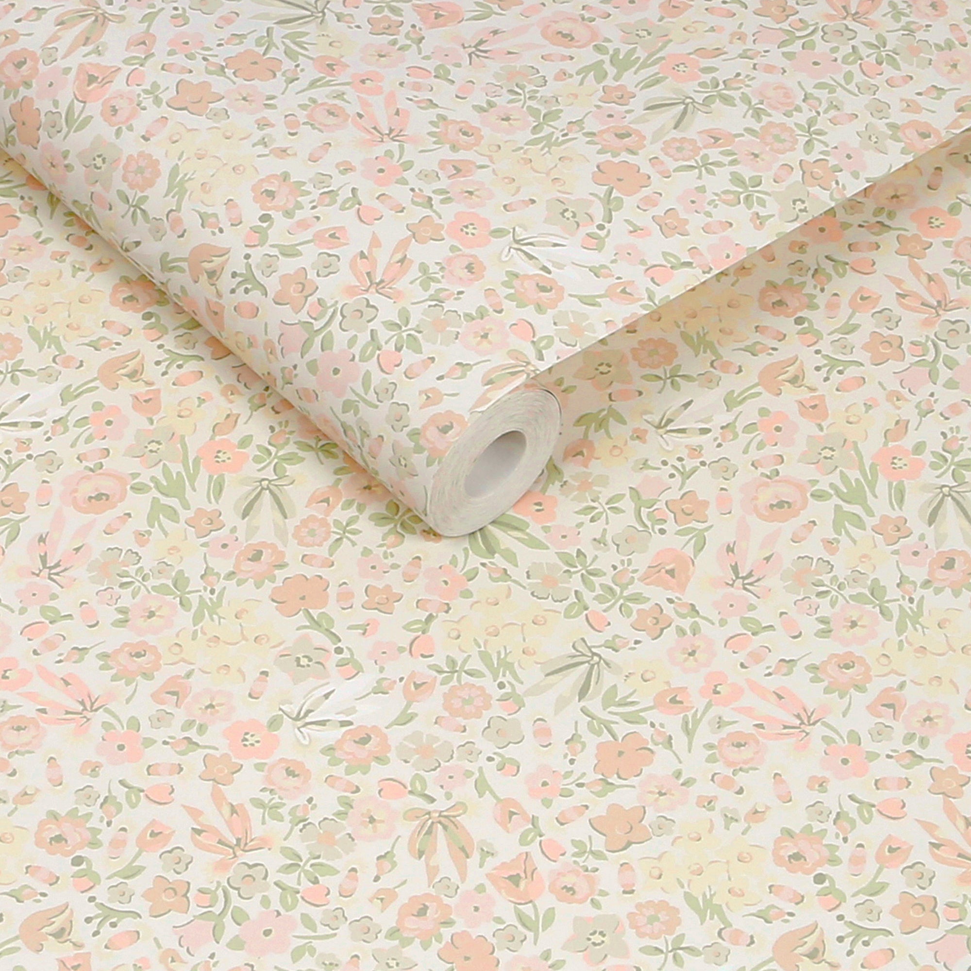 149147 Harmony Ditsy Rose Pink Cath Kidston AW26 Wallpaper by Cath Kidston