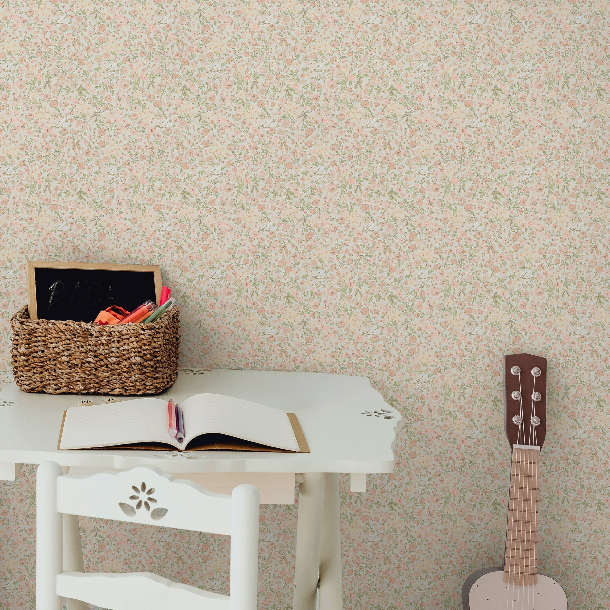 149147 Harmony Ditsy Rose Pink Cath Kidston AW26 Wallpaper by Cath Kidston