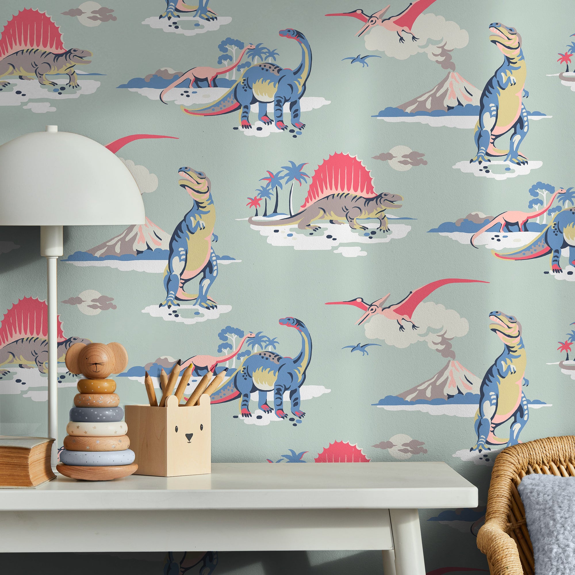 149149 Dinosaurs Duckegg Cath Kidston AW26 Wallpaper by Cath Kidston