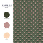 149513 Wood Block Floral Pink & Green Joules AW26 Wallpaper by Joules