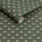 149513 Wood Block Floral Pink & Green Joules AW26 Wallpaper by Joules