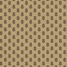 149516 Wood Block Floral Grasscloth & Brown Joules AW26 Wallpaper by Joules
