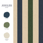 149525 Multi Stripe Green & Blue Joules AW26 Wallpaper by Joules