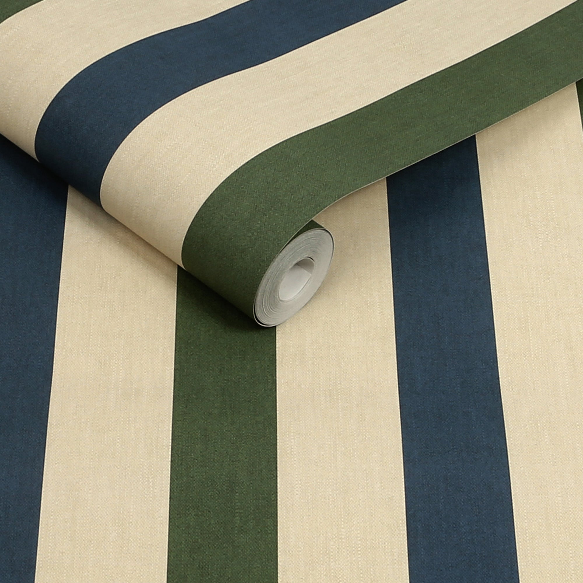 149525 Multi Stripe Green & Blue Joules AW26 Wallpaper by Joules