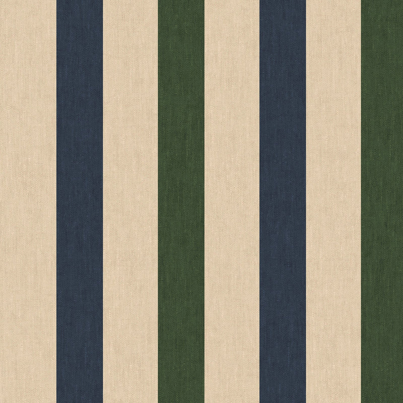 149525 Multi Stripe Green & Blue Joules AW26 Wallpaper by Joules