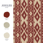 149531 Ikat Stripe Red Joules AW26 Wallpaper by Joules