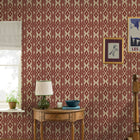 149531 Ikat Stripe Red Joules AW26 Wallpaper by Joules