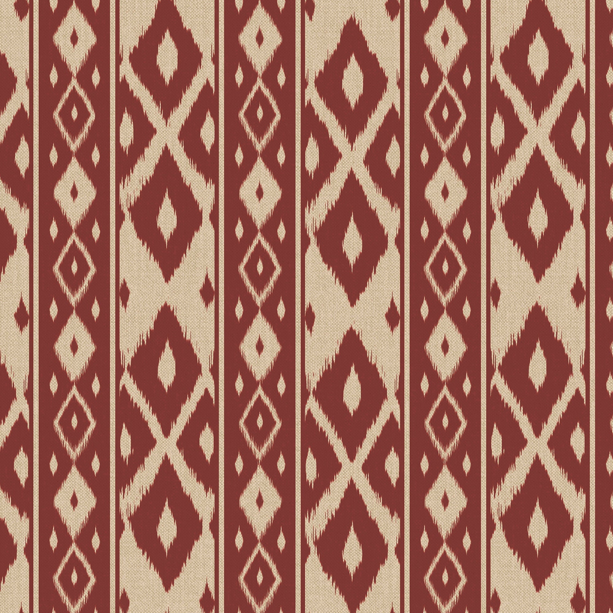 149531 Ikat Stripe Red Joules AW26 Wallpaper by Joules