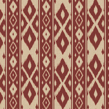 149531 Ikat Stripe Red Joules AW26 Wallpaper by Joules