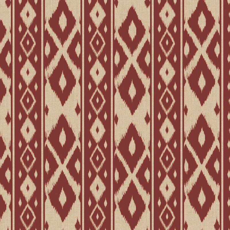 149531 Ikat Stripe Red Joules AW26 Wallpaper by Joules