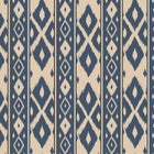 149534 Ikat Stripe Blue Joules AW26 Wallpaper by Joules